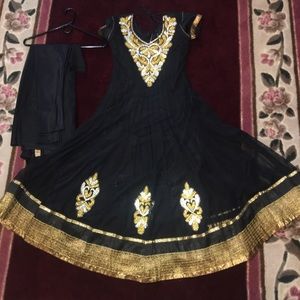 Black anarkali salwar kameez